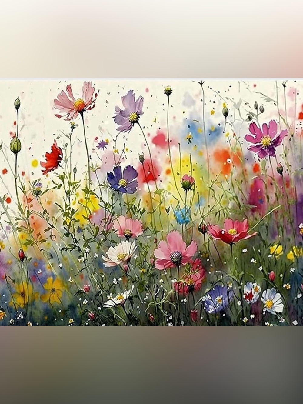 Paint By Numbers Kit for Kids Adults Beginner Flowers, Oil Painting Kit